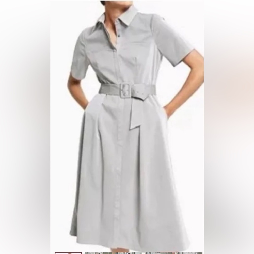 NWT Faux Leather Gray Alligator Print Button Dress Belt 4
